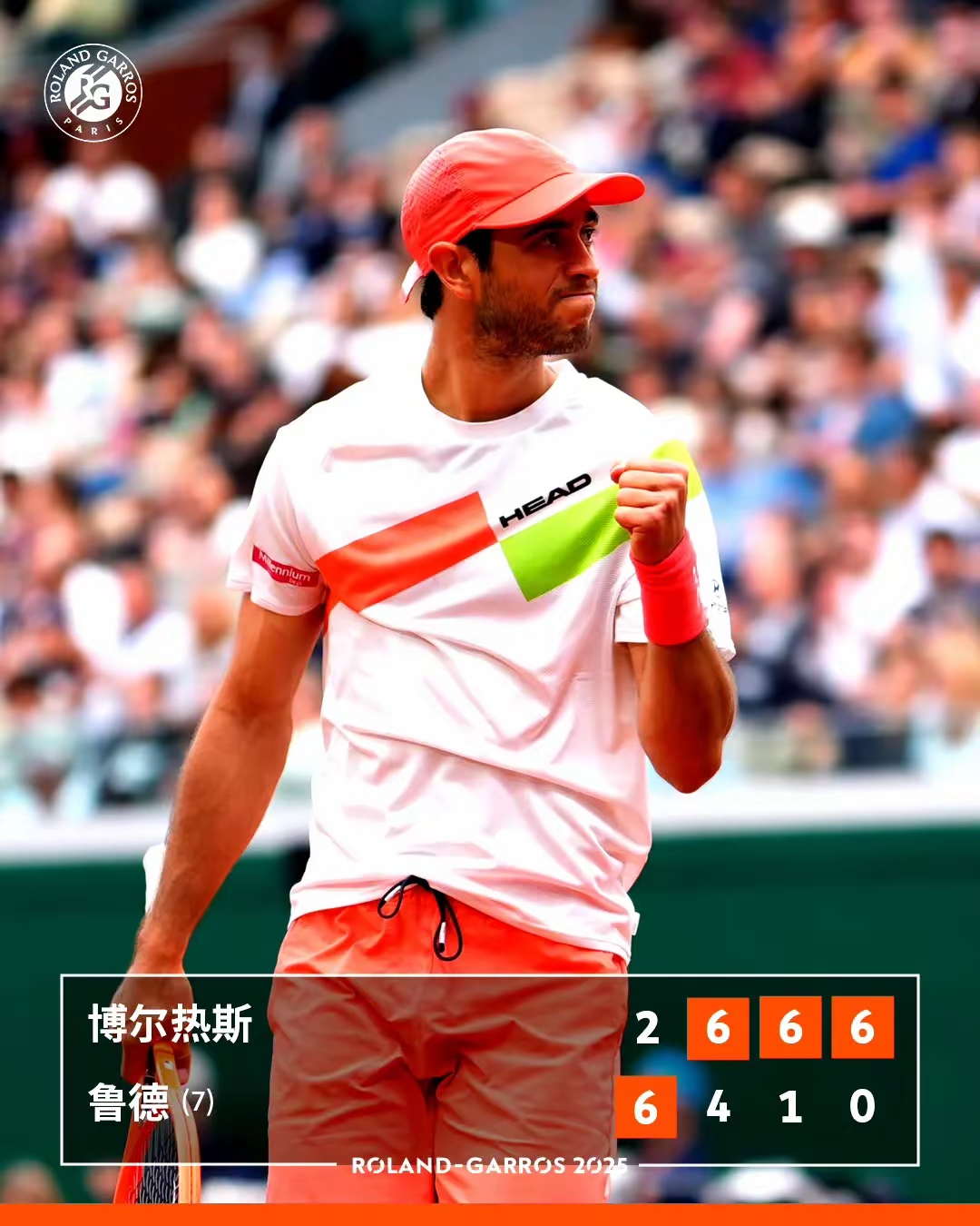 包含法网完胜蒙特卡洛大师赛，鲁德关键制胜的词条